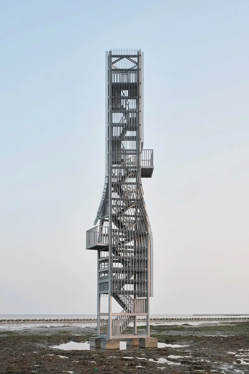 Twisting Tower by the Sea.