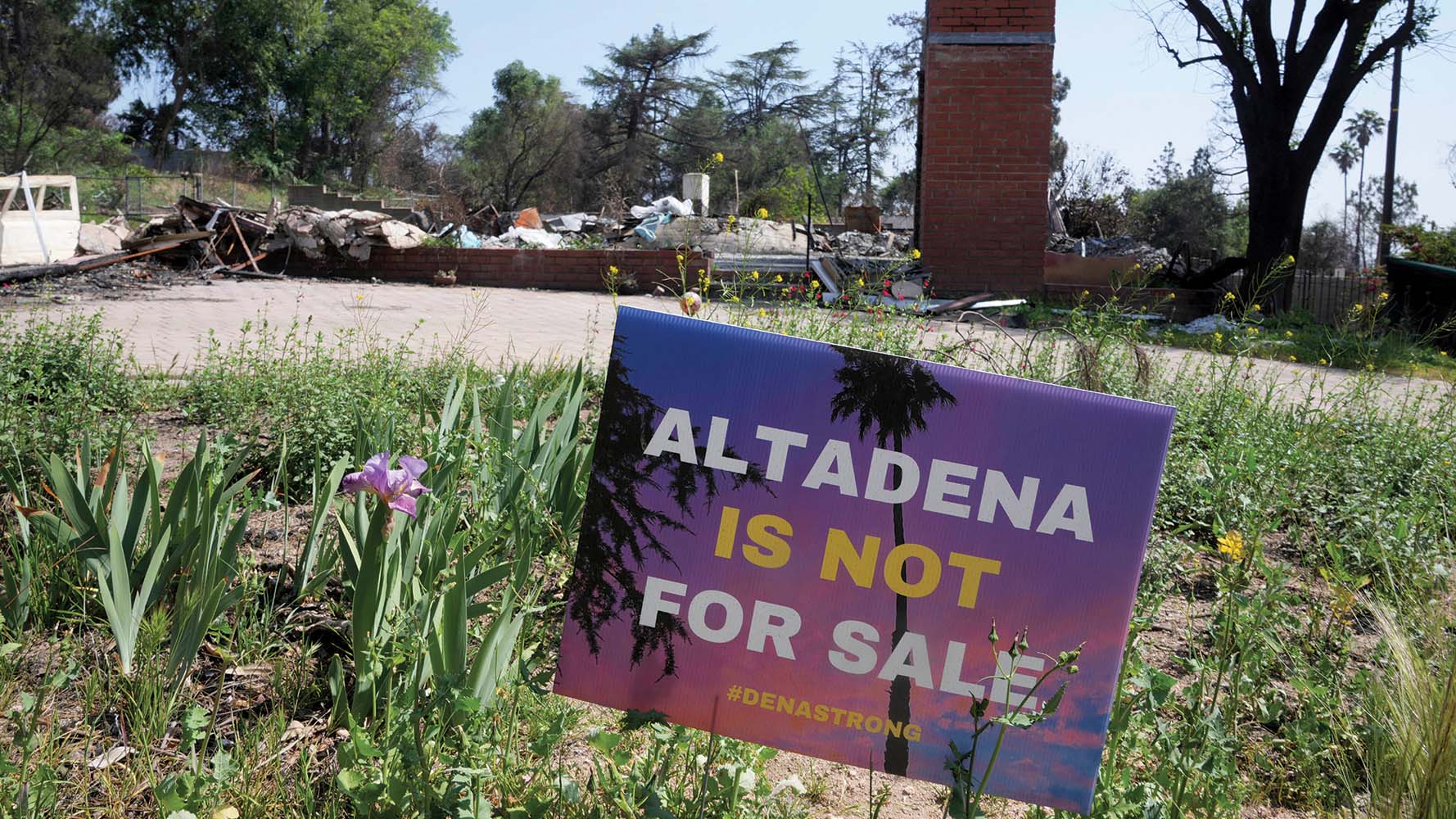 Altadena is not for sale sign