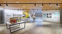 View of an exhibition at the new AIA Global Campus for Architecture & Design
