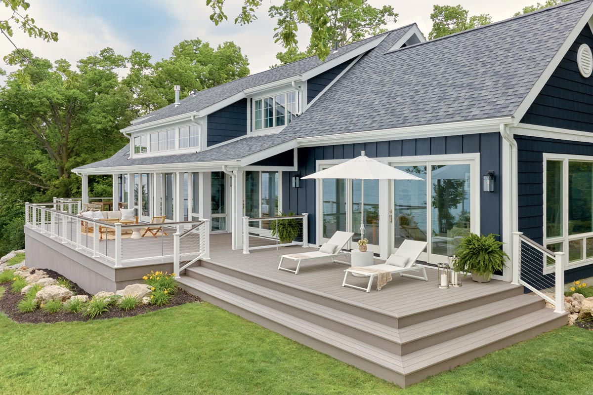 TimberTech Advanced PVC Decking in Coastline