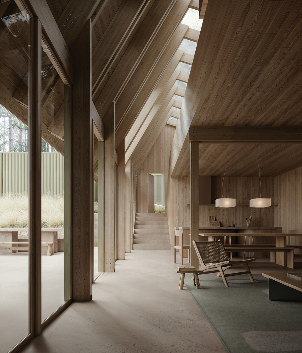 dusk house.