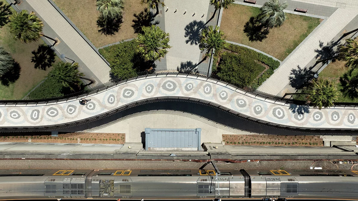 Sydney Harbour Bridge Cycleway Ramp. Sydney Harbour Bridge Cycleway Ramp.