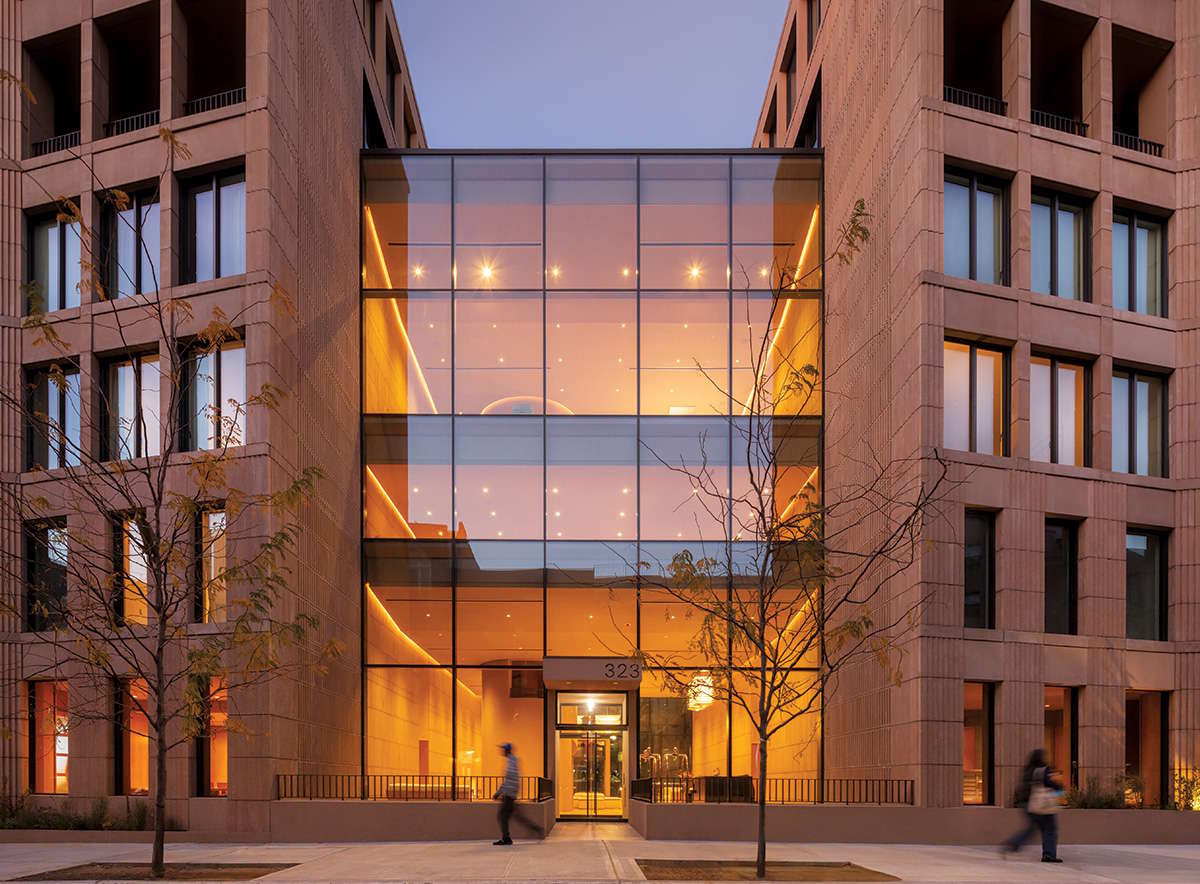 Bergen complex glazed frontage