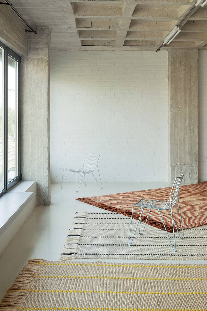 Cord handwoven rug collection by Layered and Massproductions