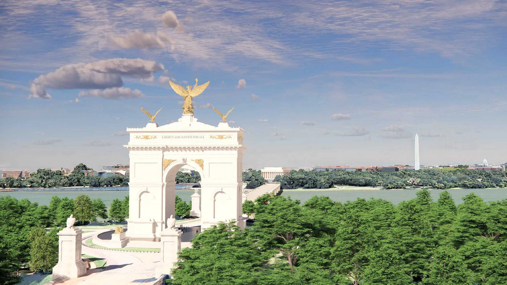 Trump's triumphal arch Trump's triumphal arch