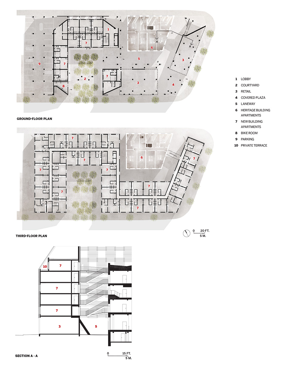 Floor plans for The Bend in Winnipeg, Canada