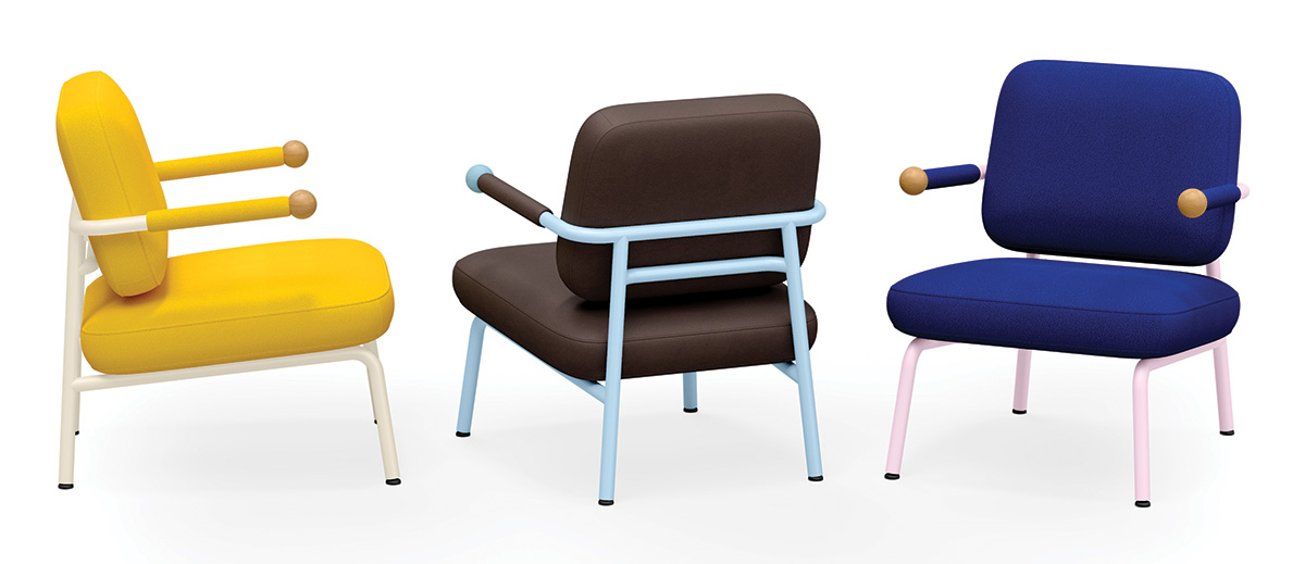 Pohm lounge chair by Studio Marion