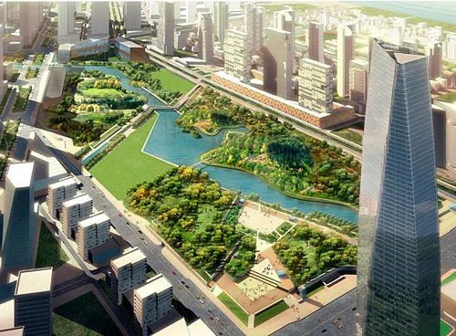 Work Under Way on Songdo City in Korea