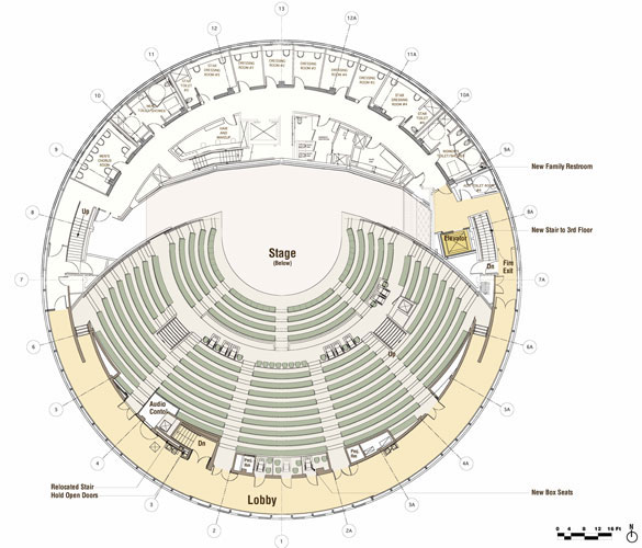 Taper Auditorium Seating Chart