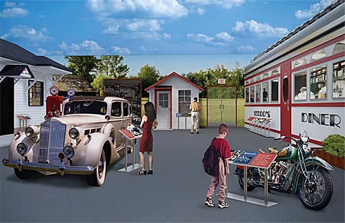 Decorated Shed for Lincoln Highway