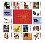 Stamps Commemorate Charles and Ray Eames