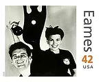 Stamps Commemorate Charles and Ray Eames