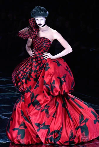 2009 Alexander McQueen evening gown.