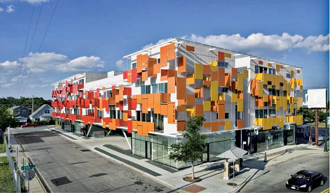 On a formerly low-rise commercial stretch, a mixed-use project by Bercy Chen Architects brings higher density to Austin’s East Side.