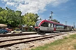 The city&rsquo;s single commuter rail line runs through East Austin.