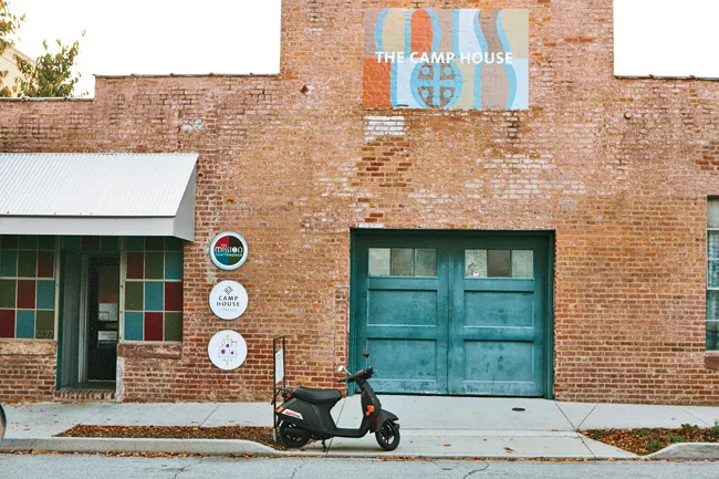 New coffeehouses like The Camp House have become hotspots for young entrepreneurs to work and hang out.