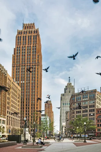 In the long-empty buildings of the Motor City's manufacturing past, technology firms are shaping new workspaces for the 21st-century.