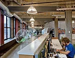 Young tech professionals are making their way to Detroit, working in newly renovated early 20th-century buildings such as the M@dison.