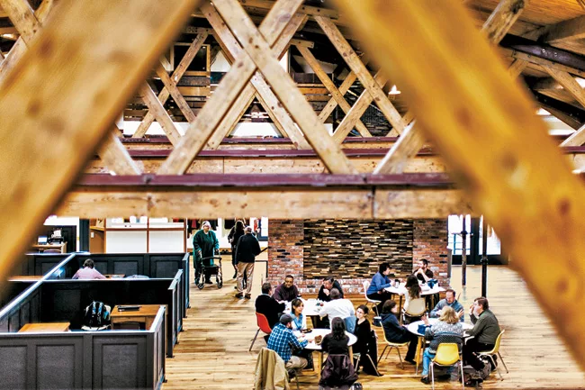 In Midtown, the Green Garage, once a Model T showroom, reopened in fall 2011 as an incubator for green businesses.