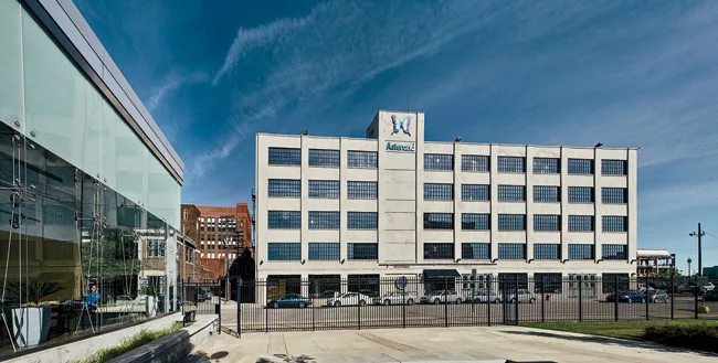 The Tech One building houses the city's major tech incubator, TechTown.