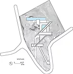 The house's Z-shaped plan helps negotiate the transition from public to private zones, with visitors arriving and spending most of their time on the top two floors and the clients being able t