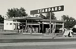At the Getty, a show of work by Ed Ruscha includes a 1962 photo
