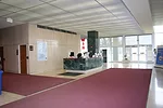 An employee entrance before renovation.