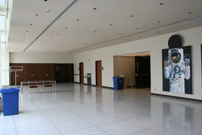 First floor of Building 224 before renovation.