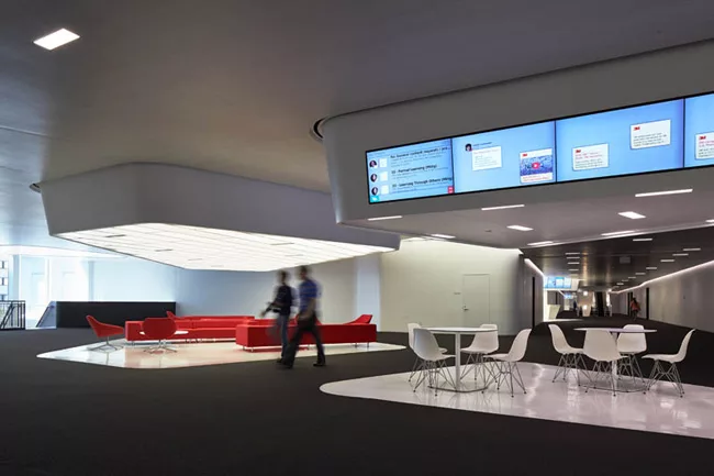 A lounge area in Building 224.