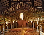 The sturdy Merrill Hall at Asilomar Conference Grounds in Pacific Grove, California, in 1929.