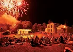 Fireworks marked the culmination of the annual pig roast and valediction ceremony, held at the Bodark Amphitheatre behind Newbern’s Main Street.