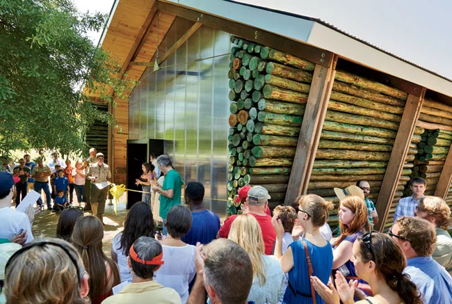 The weekend included a ribbon-cutting ceremony for Lions Park’s Scout Hut.