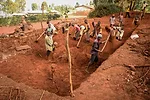 Digging the foundation.