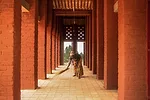 The covered porch. 