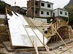 The library under construction.  