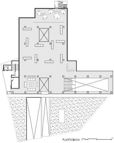 Roca Barcelona Gallery, ground floor plan