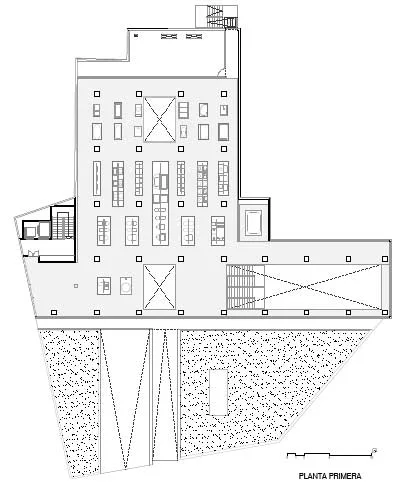 Roca Barcelona Gallery, second floor plan