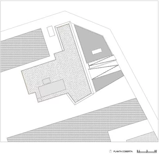 Roca Barcelona Gallery, roof plan
