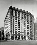 The historic, Beaux-Arts structure, before the exterior envelope of the building underwent a complete historic restoration.