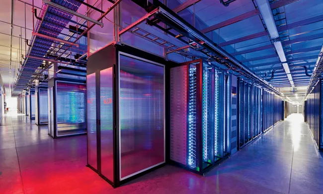 The overall form of the building is designed around the layout of servers in their racks in rows. The length of the rows is, in turn, based on the most efficient airflow through them.