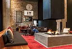 Julie Snow Architects converted two vacant storefronts&mdash;a former record store and a former Scientology center&mdash;into a lounge and recreation space for roughly 10,000 Target employees working 