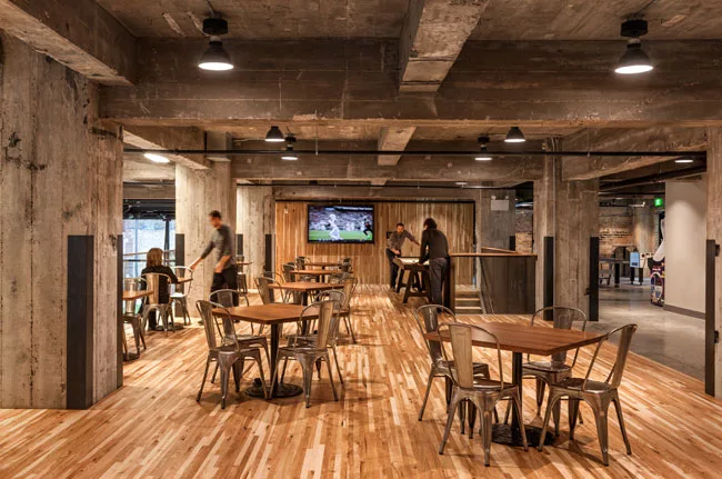 1 Vestibule<br />2 Check-In<br />3 The Bistro<br />4 Bistro Seating<br />5 Commons Hall<br />6 Fireplace<br />7 Overhead Garage Door<br />8 Lawn<br />9 Water Feature<br />10 Fire Pit<br />11 Bike Path