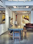 Off a reception area, the hotel has 8,000 square feet of gallery space. 