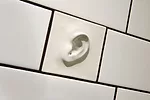 Custom tile in guestroom bathroom