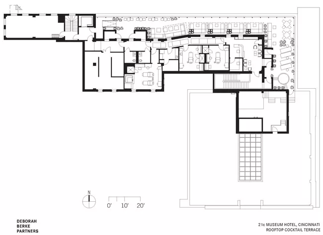 Rooftop Cocktail Terrace Plan