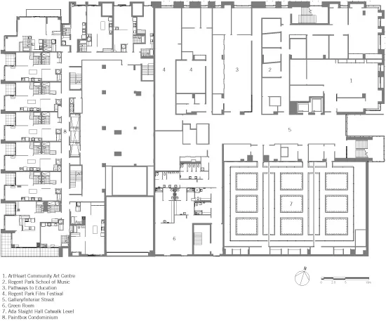 Second Floor Plan<p><a href='/features/GDGB/2014/images/Daniels-Spectrum-Diamond-Schmitt-Architects-9_lg.jpg' target='_blank'><strong>Click here</strong></a> to view a large drawing.</p>