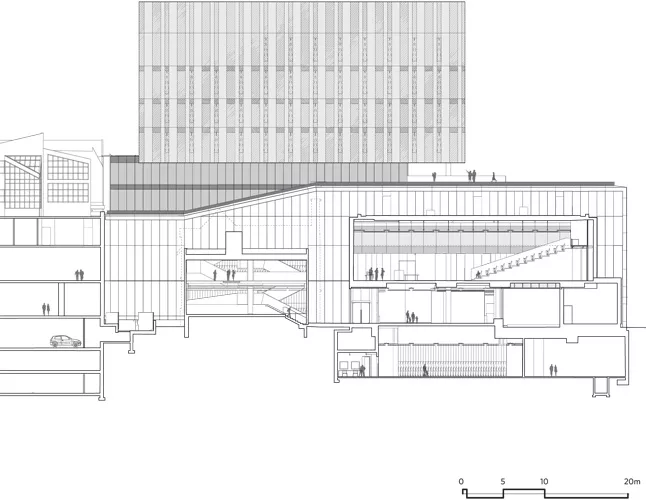 East-facing Section