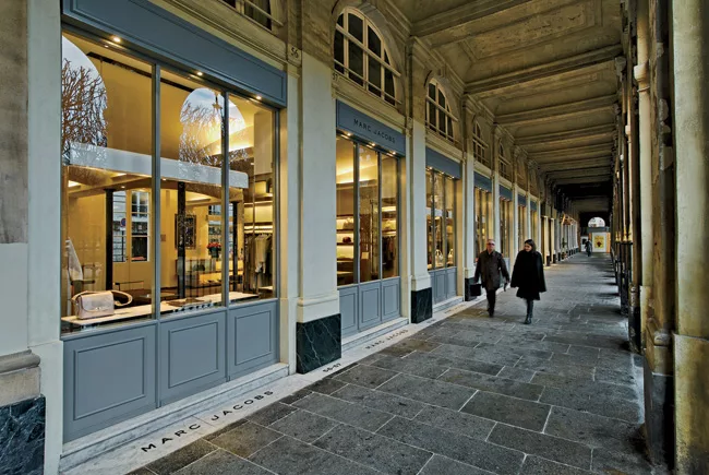 For the Marc Jacobs Paris store, the architect transformed a space in the historic Palais-Royal into an intimate but open boutique. &ldquo;There was suspicion that we were risking altering the charact