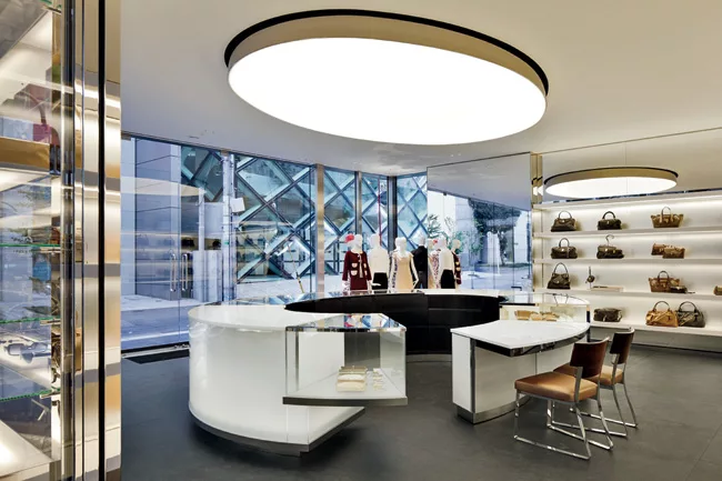 This boutique, completed in 2010, marked the inception of ground-up stores for the company. &ldquo;This was a very intimidating project for me,&rdquo; says Marc Jacobs&rsquo;s Duffy. &ldquo;The only t