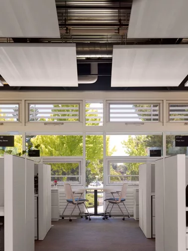 Day-lit small meeting space in the Sustainability Base at the NASA Ames Research Center